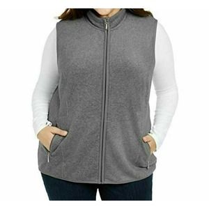 Karen Scott Women's Plus Size 1X Fleece Vest